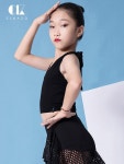 Sikasso 라틴 댄스 연습 드레스 여자 프로 스플릿 여름 등받이 블랙 탑 G1144 : 아호구대