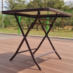 야외용 파라솔 테라스 편의점 접이식 테이블 세트 : 여기로쇼핑