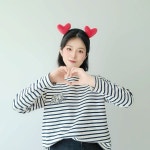 A0086 쿠션 하트머리띠 단체머리띠 체육대회 행사 어버이 스승의날 교회 놀이동산 네컷 : 아이엠파티
