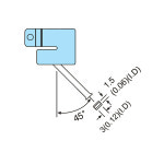 엑소 A1142 ( PLCC 1.5  X 3 Bent Single  ) EX-930 노즐 : 솔트로닉