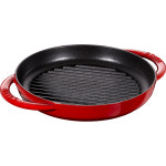 Staub 스타우브 무쇠 원형 퓨어 그릴팬 22cm 체리 : 구트잇