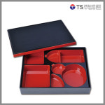 [돌산멜라민] 칠기 멜라민 도시락 9호 (DS-202) : TS주방마트