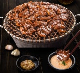 뼈없는 순살 수제 돼지갈비 800g 소불고기 800g대용량 : 깡통보물섬