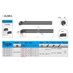 인서트 공구 인서트툴 테이프  KaKarot 내부 선삭 홀더 S16Q-MCLNR12 S25S-MCLNL12 S32T-MCLNR12 초경 CNMG120404 선반 가공... 