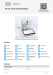 XA 6/21.5Y.M.A.P 피펫교정 마이크로발란스 Max 6/21g d 1/2µg 26mm RADWAG Microbalances : 세진과학