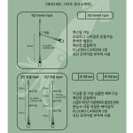 정음사 한치채비 이카메탈 (2개입) 한치 낚시 채비 2단 (game type 가짓줄) : 의정부낚시