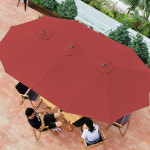 야외 대형 사각 폴딩 파라솔 그늘막 테라스 카페 옥상 업소용 낚시 접이식 감성 해변 : 세일위크