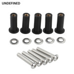 저스트투 점화코일 5pcs 바이크 오토바이 앞 유리 잘 너트 나사 할리 도로 활공 볼트 캡 키트 모델 CVO Ultra Custom FLTR : 저스트투