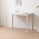 예쁜 다용도 심플 올화이트 스틸 식탁겸 책상(100cm) 테이블 사무 중역 : 자르파라