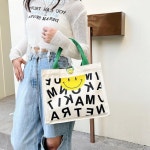 스마일에코백 가벼운토트백 보부상가방 : 삼식이네 마켓