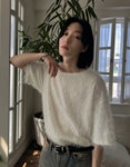 파인 모헤어 반팔 니트 (3 color) : 투플랜