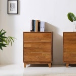 클래식 서재 안방 높은 3단 멀바우 원목 서랍장(60cm) 주방 아이방 예쁜 긴 : 자르파라