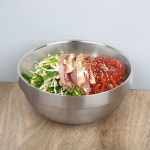 이중 스텐 탕기 업소용 설렁탕 갈비탕 비빔밥 라면 냉면그릇 깊은 탕그릇 무광 소형 : 핸썸키친