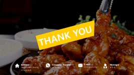 치킨 전문점 투자제안서 파워포인트 PPT 피치덱 템플릿 (치킨창업, 양념치킨, 후라이드, 숯불치킨, 프랜차이즈치킨) : 씨티미디어