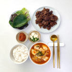 한미연합 뼈없는 캠핑 수제 양념 돼지 갈비 구이 300g : 한미연합갈비