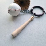 야구 키링 이니셜 야구공 백참 스마일 열쇠고리 자동차키홀더링 응원 악세사리 소품 : 동심놀이터