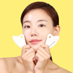 [모든 분 3,000P] 메디스코 하트 괄사 마사지기 얼굴 림프 순환 경락 승모근 두피 도자기 세라믹 : MEDISCO
