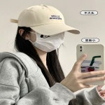 남녀공용 커플 코디 얼굴 작은 트렌드 이니셜 자수 자외선 해빛 차단 외출 커브창 볼캡 선 야구모자 BQ76 : 바이올쇼핑