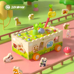 고려베이비 소근육 발달 원목 유아 아기 장난감 몬테소리 교구 도형 끼우기 농장자동차 : 고려베이비