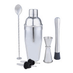 칼딘 홈텐딩 칵테일 쉐이커 셰이커 칵테일 용품 키트 주조 기능사 6종, 550ml + 지거 포함 6종, 1세트 : 칼딘