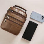 남성크로스백 와이비 G7763 천연 소가죽 : 호수소리