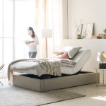 모베 모션베드 헤라 슈퍼싱글 SS 패브릭 무중력 리클라이너 스마트알람 전동침대 알림모션베드 : 모베 모션베드