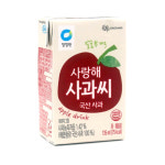 청정원 사랑해 사과씨 135ml 32개 간식 사과음료 : 도원 푸드