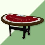 반달 블랙잭테이블 높은다리 국내제작 카지노 보드게임 : 카지노파크