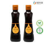 꼬손 통참깨 100% 참기름 300ml 2병 묶음 : 청양식품