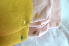 프랑스자수가방 린넨 미니에코백 패브릭 토트백 : yoursoon made