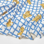 [마이원단] s0795 싱글 20수 블루체크 베어 : 마이원단