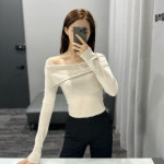 [올해의 BEST] 여성 청순 오프숄더 슬림핏 우아스퀘어크롭티 : 란다클로젯