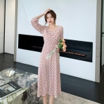 루스 봄 여름 고급 쉬폰 꽃 드레스 플라워 원피스 : 루스굿