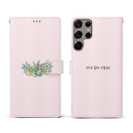 수채화 플라워 다이어리 가죽 케이스 / 마그네틱 잠금 카드 수납 지갑 국산 효도 폰 : 케강