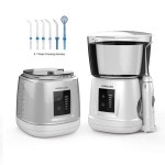 구강세정기Water Flosser 치아 청결 마사지기, 구강 위생 물 치과 세정기, 6 레벨 20-120PSI, V700P1000ml : 푸른바다무역
