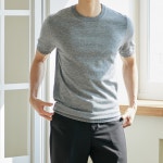 머슬핏니트 남자니트 반팔니트 : 맨즈그라운드