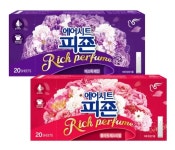 피죤 리치퍼퓸 의류청정기 섬유유연제 시트 20매x 3 : 양성에프엔비