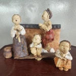 토우인형 k놀이 널뛰기 도자기 장식 흙인형 : 4월 도자기 인테리어