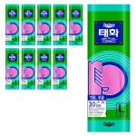 태화고무장갑 꽃밴 L 핑크 10개입 : 청소해결사