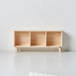 짜투리공간 내추럴 원목 가로/세로 3칸 틈새 책장 갑 : 누리스마일