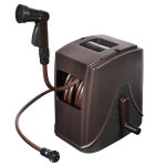 [가든팜] 그린라이프 PRQC-30(BL) 커버분리형 호스릴 30m 5기능 분사건 : 가든팜