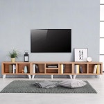 견고한 36T 거실 와이드 낮은 오픈 거실장 set 288cm : 누리스마일