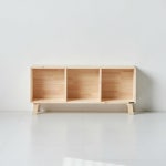 짜투리공간 내추럴 원목 가로/세로 3칸 틈새 책장 갑 : 누리스마일