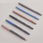 모나미 153 그리퍼 유성볼펜 0.5mm  노크식 볼펜 고무 그립 심칼라 : 오피스존