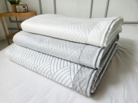 천사베딩 쿨링 항균 여름 냉감 듀라론 패밀리패드 침대패드 고정밴드 이스턴킹(220x210) : 천사베딩