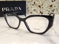 PRADA VPR 18WF 1AB 1O1 블랙 캣아이 여성 프라다 안경 : endpiece