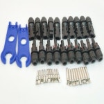 선셋 전지 패널 커넥터, 암수 IP67 1000Vdc, 10 쌍 OR 1 스패너 연결, 시스템 사용 : 온온글로벌