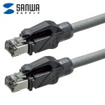 강원전자 산와서플라이 KB-T6ASTP-005GY CAT.6A STP 산업용 랜 케이블 0.5m : KKOMANGGU