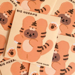 몽하우스 호랑이 리무버블 노트북 아이패드 스티커 : 프롭프롬 PropsFrom