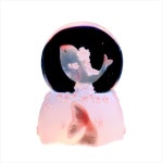스노우볼 크리 에이 티브 투명 돌고래 스탈 공 뮤직 박스 회전 눈송이 데스크탑 장식 : 어린왕자-s